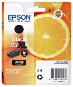 Epson Claria 33XL Black Ink Cartridge (C13T33514010)